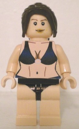 Minifigure U.K **NEW** LEGO Custom Printed SWIMSUIT BIKINI CALENDAR MODEL 