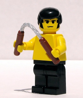 lego bruce lee custom minifig by dunechaser