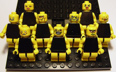 custom minifig painted faces by bionicbadboi