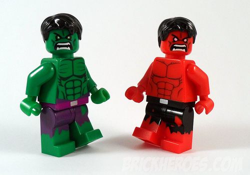 lego red hulk minifigure