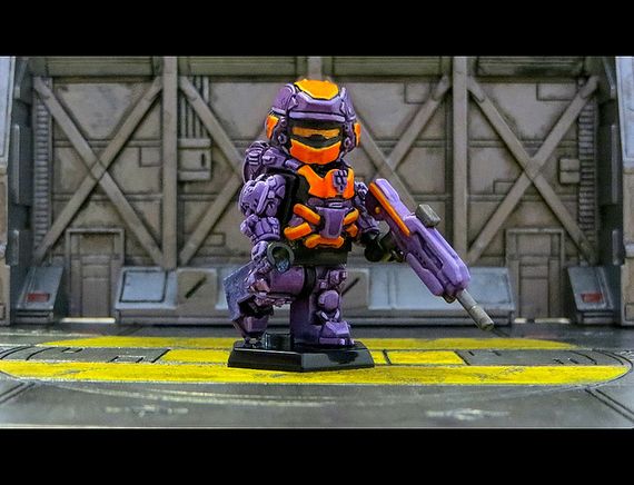 Purple Halo 4 Warrior Custom Minifigure