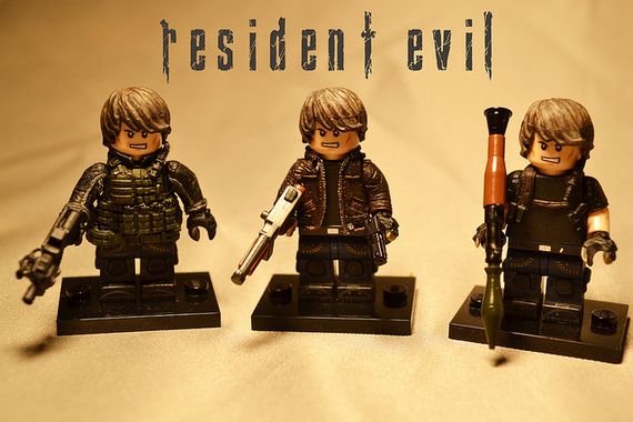 Resident Evil Leon Kennedy Custom Minifigures