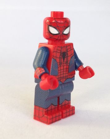 Custom Designed Minifigure Spiderman Stealth Red Superhero Printed On LEGO Parts 