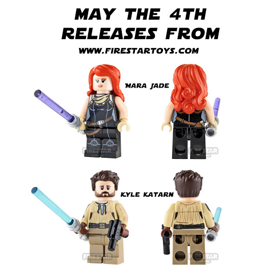 Mara Jade & Kyle Katan Custom Minifigures