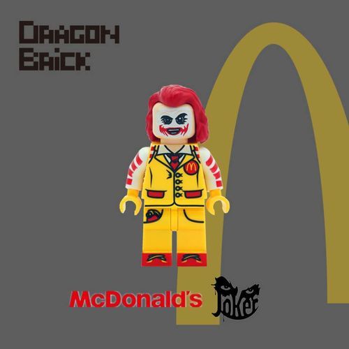 Dragon Brick McDonald Joker Custom Minifigure