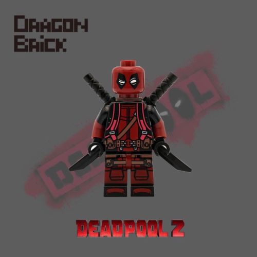 Dragon Brick HK Backpack Deadpool Custom Minifigure