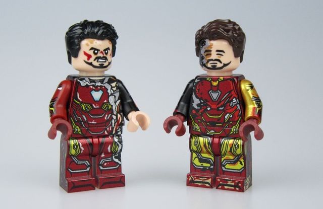 LeYiLeBrick Iron Man Damaged Custom Minifigures