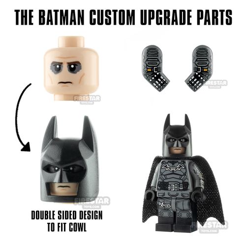 Custom progettato minifigura-Batman Grigio adatto Mantello crociato con casco 